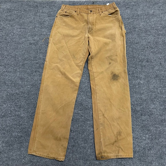 Dickies Other - Dickies Carpenter Pants Mens Size 34x34 Brown Duck Canvas Relaxed Workwear
